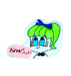 お目目でかちゃん時々チビちゃん（個別スタンプ：17）