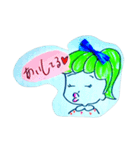 お目目でかちゃん時々チビちゃん（個別スタンプ：20）