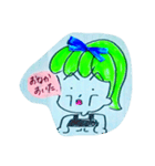 お目目でかちゃん時々チビちゃん（個別スタンプ：21）