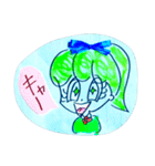 お目目でかちゃん時々チビちゃん（個別スタンプ：32）