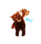 Abbai the Taiwan Bear (watercolor)（個別スタンプ：1）