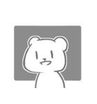 white bear ＆ people2（個別スタンプ：3）