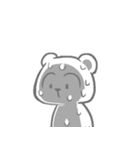 white bear ＆ people2（個別スタンプ：7）
