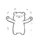 white bear ＆ people2（個別スタンプ：20）
