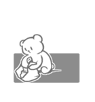 white bear ＆ people2（個別スタンプ：36）