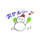 雪だるまの1日（個別スタンプ：3）