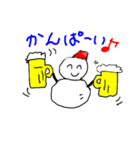 雪だるまの1日（個別スタンプ：9）