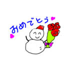 雪だるまの1日（個別スタンプ：12）