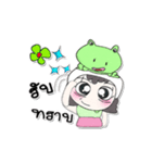 My name is Nutji.. ！ Frog.（個別スタンプ：3）