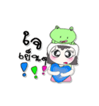 My name is Nutji.. ！ Frog.（個別スタンプ：8）