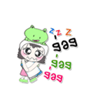 My name is Nutji.. ！ Frog.（個別スタンプ：19）