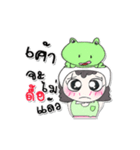 My name is Nutji.. ！ Frog.（個別スタンプ：34）