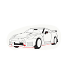 手書き風のスーパーカー（個別スタンプ：3）