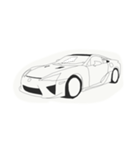 手書き風のスーパーカー（個別スタンプ：4）