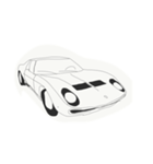 手書き風のスーパーカー（個別スタンプ：8）