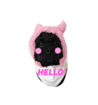 黒犬(うまき)スタンプ（個別スタンプ：7）