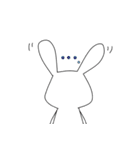 うさぎのらびゅー（個別スタンプ：24）
