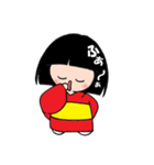 日本の女の子 ハナちゃん（個別スタンプ：12）