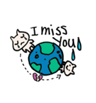 世界旅行するネコ（個別スタンプ：3）