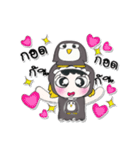 Miss. Rena. Love Penguin（個別スタンプ：7）