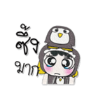 Miss. Rena and Penguin..^^（個別スタンプ：3）