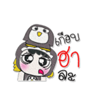 Miss. Rena and Penguin..^^（個別スタンプ：4）