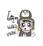 Miss. Rena and Penguin..^^（個別スタンプ：8）