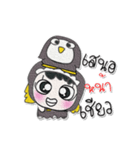 Miss. Rena and Penguin..^^（個別スタンプ：19）