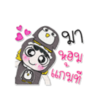 Miss. Rena and Penguin..^^（個別スタンプ：27）