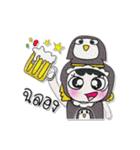 Miss. Rena and Penguin..^^（個別スタンプ：29）