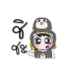 Miss. Rena and Penguin..^^（個別スタンプ：30）