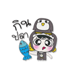 Miss. Rena and Penguin..^^（個別スタンプ：38）