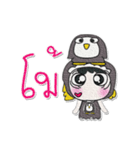 Miss. Rena and Penguin..^^（個別スタンプ：39）