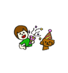 犬と子供の使える会話（個別スタンプ：19）
