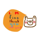 Oh Happy Bear in September (Eng)（個別スタンプ：34）