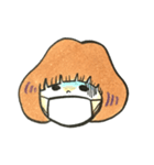 きのこ頭の女の子with猪。（個別スタンプ：4）