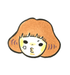 きのこ頭の女の子with猪。（個別スタンプ：8）
