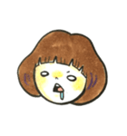 きのこ頭の女の子with猪。（個別スタンプ：9）