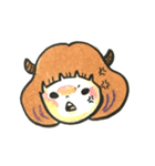 きのこ頭の女の子with猪。（個別スタンプ：10）