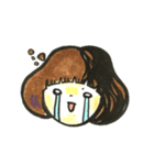 きのこ頭の女の子with猪。（個別スタンプ：12）