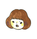 きのこ頭の女の子with猪。（個別スタンプ：13）