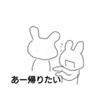無気力になった毒舌うさぎ（個別スタンプ：10）