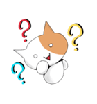 顔文字猫チャビビくん（個別スタンプ：8）