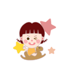 Orange Girl Homi and Fork（個別スタンプ：12）