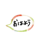 和柄の吹き出し（個別スタンプ：1）