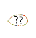 和柄の吹き出し（個別スタンプ：7）