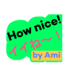 Ami sticker  アルファベット！あみスタンプ（個別スタンプ：11）