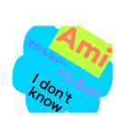 Ami sticker  アルファベット！あみスタンプ（個別スタンプ：18）
