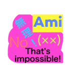 Ami sticker  アルファベット！あみスタンプ（個別スタンプ：31）