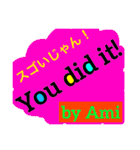 Ami sticker  アルファベット！あみスタンプ（個別スタンプ：38）